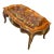 1990s French Style Wooden Coffee Table – Copper Finish With Bronze Accents For Sale