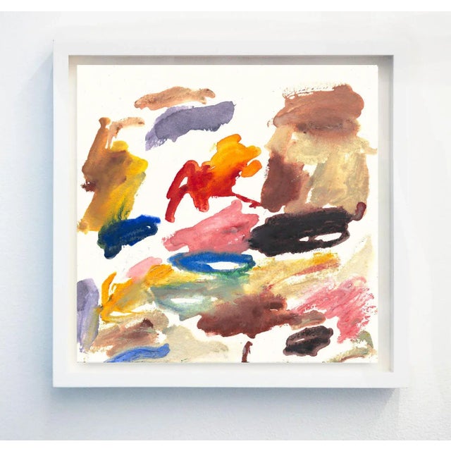 Mid-Century Modern "Wilderness" Abstract Print on Watercolor Paper by M. Frohman - 40" X 40" For Sale - Image 3 of 4