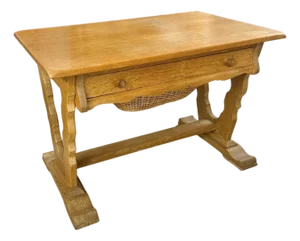 Danish Brutalist Sewing Table by Henning Kjærnulf, Attributed