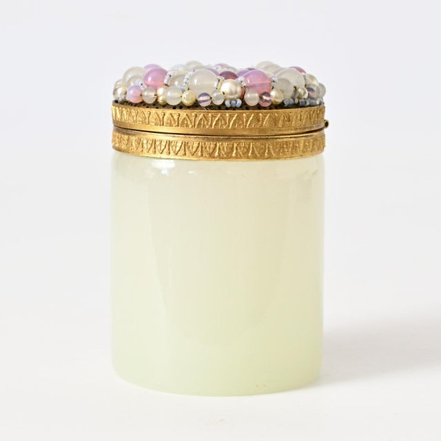 Italian Opaline Celadon Glass Box by Vincenzo Nason, 1960s For Sale - Image 6 of 11