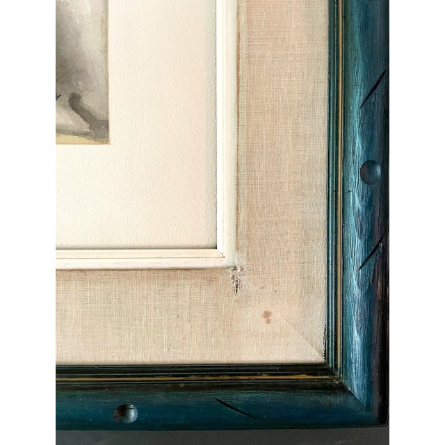 Mid-Century Modern Original Watercolor Still-Life Painting by Frankel For Sale In Los Angeles - Image 6 of 10