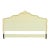 Kindel Furniture French Provincial Louis XV Cream Lacquered Parcel Gilt King Size Headboard, Circa 1960s For Sale