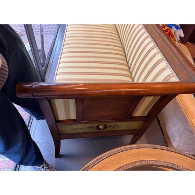 Tan Late 19th Century Antique Biedermeir Style Sofa For Sale - Image 8 of 8