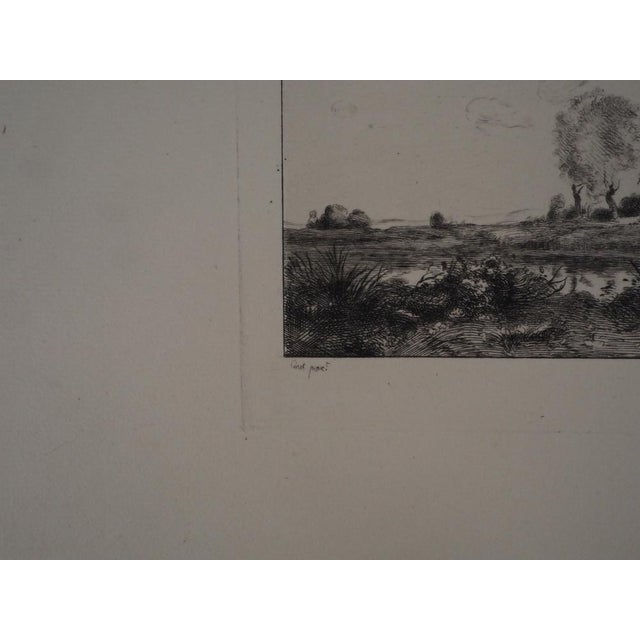 After JB Camille Corot, Riders, Engraving, 1873 For Sale - Image 3 of 7