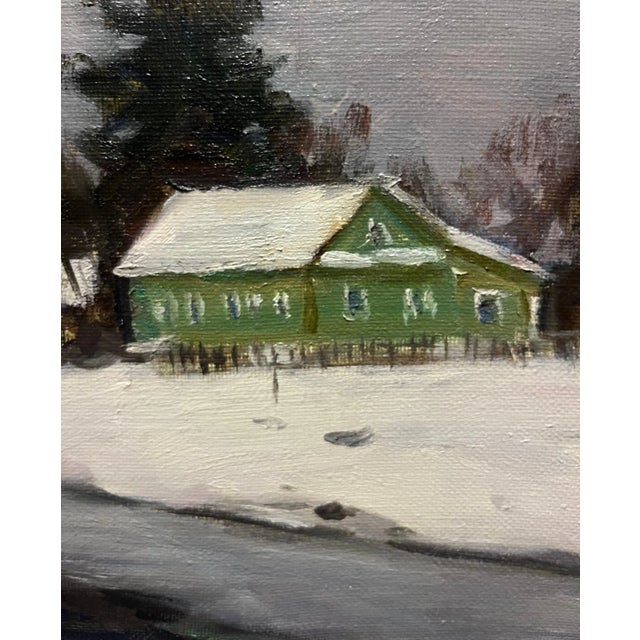 Boris Lavrenko, Green House in the Woods, 1993, Oil Painting For Sale - Image 3 of 7