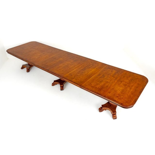 Wood Regency Extendable Dining Table in Walnut by George Bullock, 1920s For Sale - Image 7 of 9