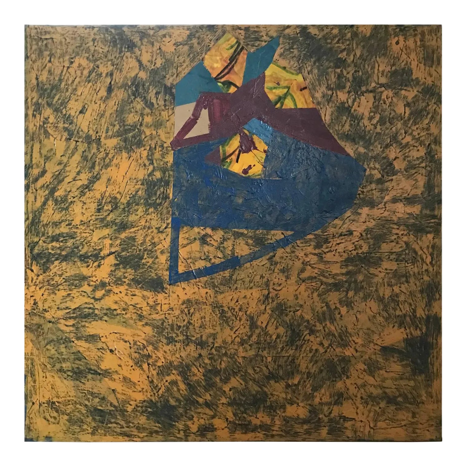 Robin Utterback Untitled Abstract Expressionist Painting #76/540 1976 ...