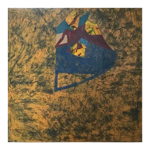 Robin Utterback Untitled Abstract Expressionist Painting #76/540 1976