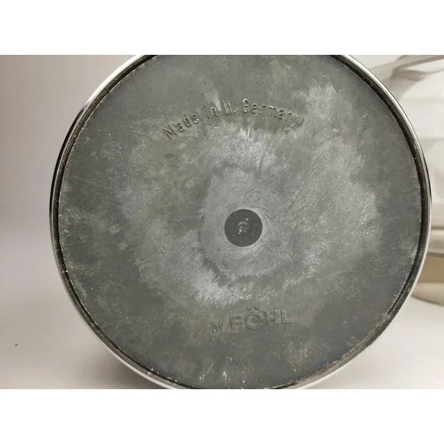 Space Age Candleholder with Chrome-plated Base from Föhl, 1970s For Sale - Image 9 of 10