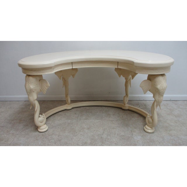 Vintage French Regency Gampel Stoll Fretwork Elephant Writing Desk Chairish