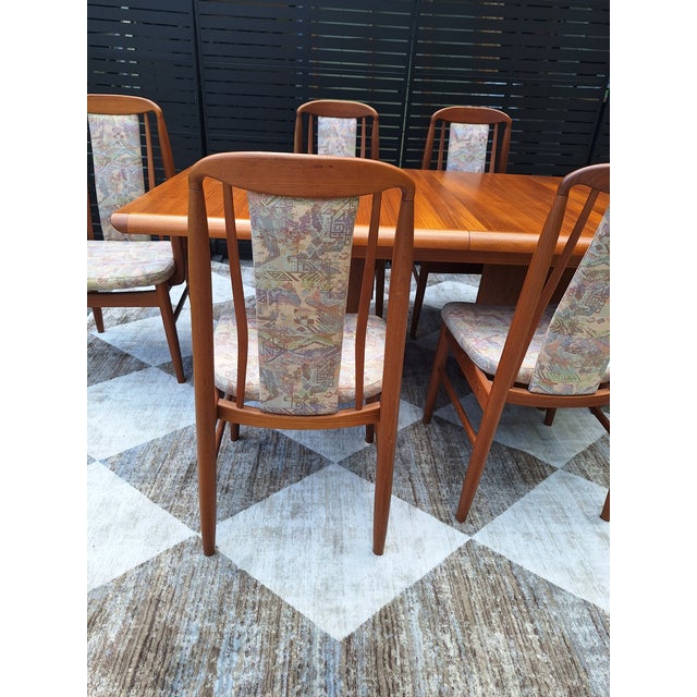 1960s MCM Danish Teak Table With Benny Linden Chairs For Sale - Image 4 of 14
