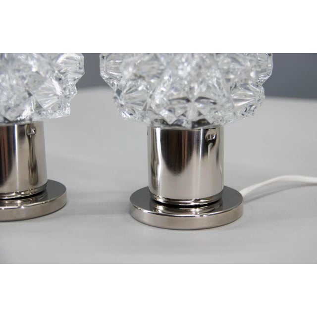 Gold Vintage Bedside Tables by Kamenicky Senov, 1970s, Set of 2 For Sale - Image 8 of 11