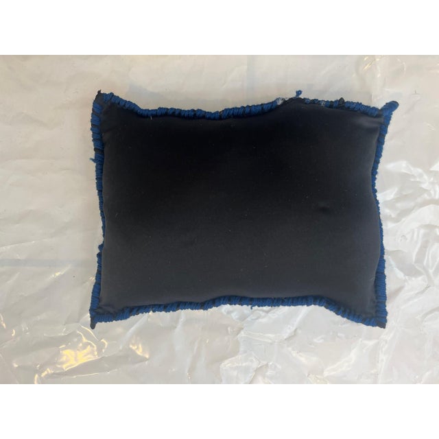 Pillow made with genuine hand made antique Persian rug fragment-Poly fill with fabric backing and sewn closure-