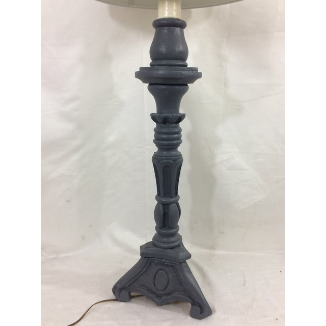 Plaster Pricket Lamp For Sale - Image 6 of 8