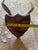 Bone 1948 Wall Hanging Vintage Antler Wall Hanging Plaque Mount With Velvet For Sale - Image 7 of 11