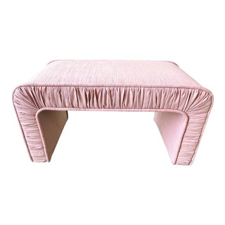 1990s Postmodern Pink Waterfall Bench For Sale