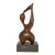 C. 1970s Abstract Figurative Carved Teak Sculpture For Sale