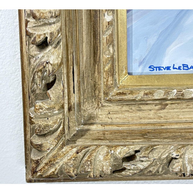 Gold Signed Steve LeBailly Original Tempera Master Study After Sargent's Lady Agnew Framed For Sale - Image 8 of 10