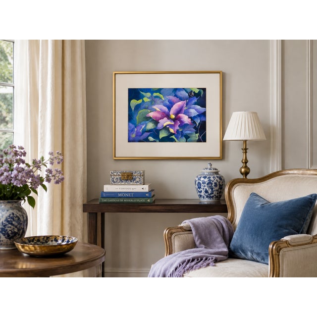 Leatherflower and Clematis Vines - Tomoko Parry, C. 1990s For Sale - Image 10 of 10