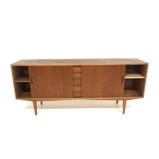Mid-Century Modern Vintage Swedish Sideboard, 1950s For Sale - Image 3 of 10