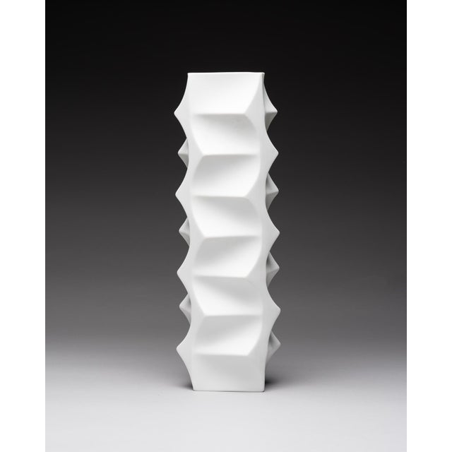 White Archais Bisque Porcelain Vase by Heinrich Fuchs for Hutschenreuther, Germany, 1970s For Sale - Image 9 of 9