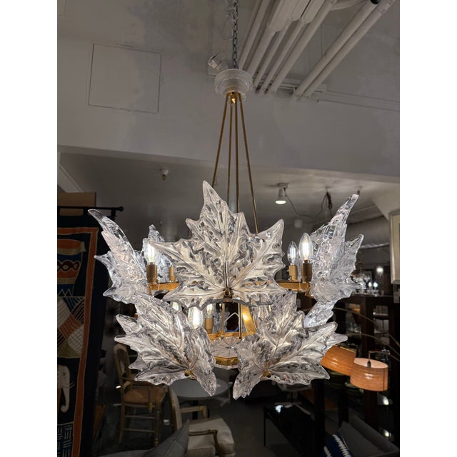 Early 21st Century Lalique Champs-Élysées Two Tiered Chandelier For Sale - Image 5 of 18