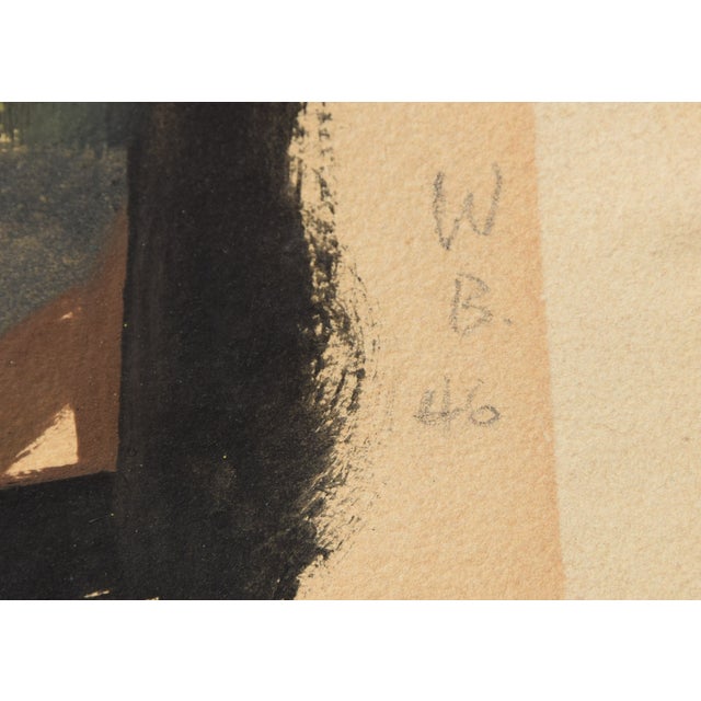 Walter Becker 1893 Essen – 1984 Tutzing 'In a Train Compartment', verso: Portrait study of a young woman monogrammed and...