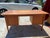 Vintage mid century modern teak writing desk from Denmark unmarked, top has some wear and marks, middle drawer needs a...