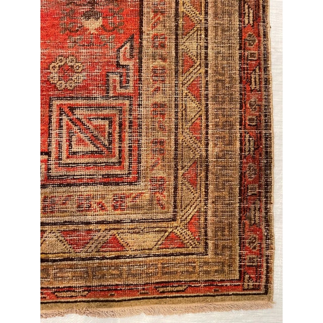 Traditional 19th Century Antique Floral Samarkand Rug For Sale - Image 3 of 9