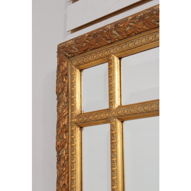 Bombay Co. Multi Beveled Glass Panel Gold Mirror For Sale - Image 13 of 16