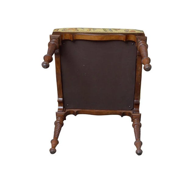 Victorian Walnut Stool For Sale - Image 10 of 11