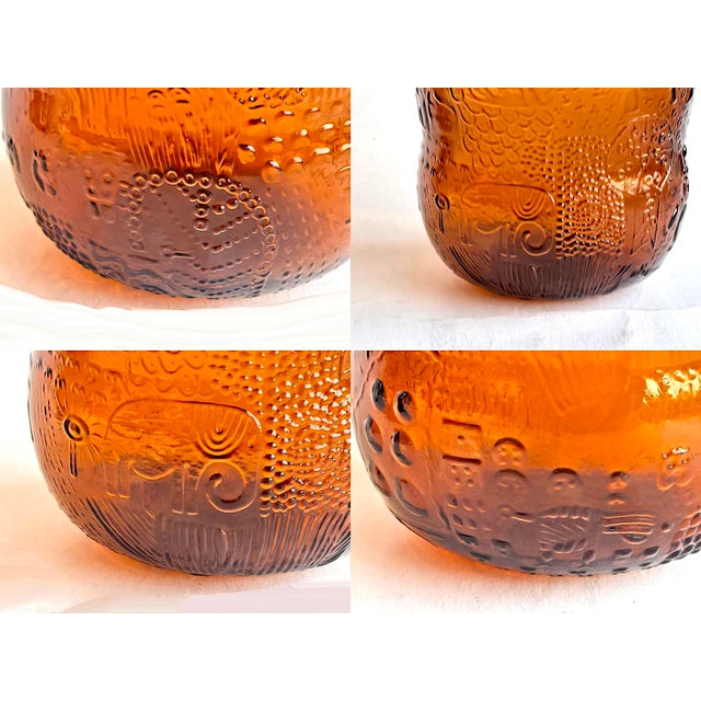 Glass 1960s Arabia Finland Glass Fauna Bowl by Oiva Toikka For Sale - Image 7 of 9