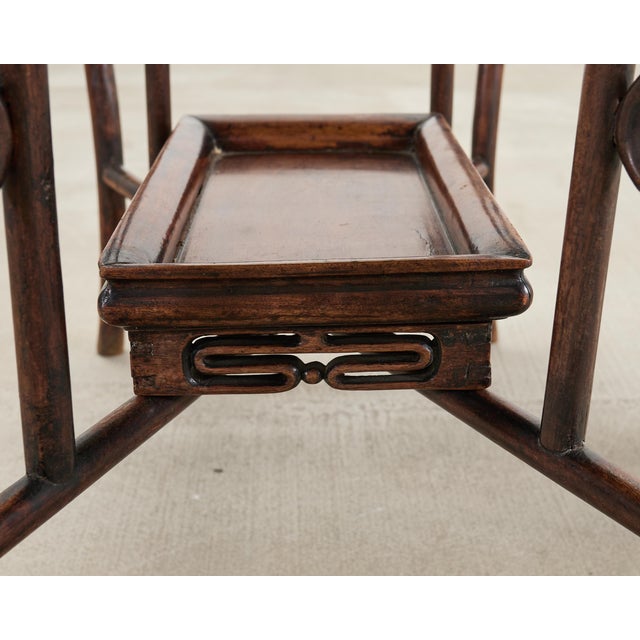 Chinese Export 20th Century Qing Dynasty Folding Tray Table For Sale - Image 11 of 18