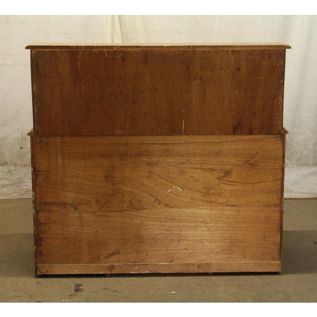Brown Early 20th Century American Colonial Roll Top Wooden Desk For Sale - Image 8 of 8
