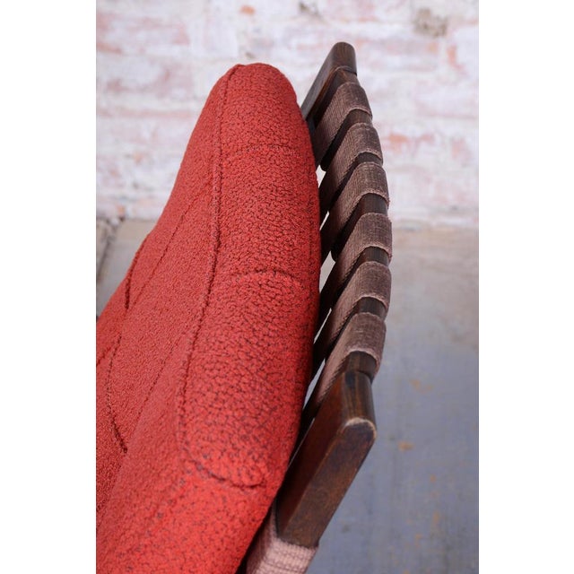 Czech Art Deco Oak Armchairs attributed to Jan Vaněk, 1940s, Set of 2 For Sale - Image 9 of 18