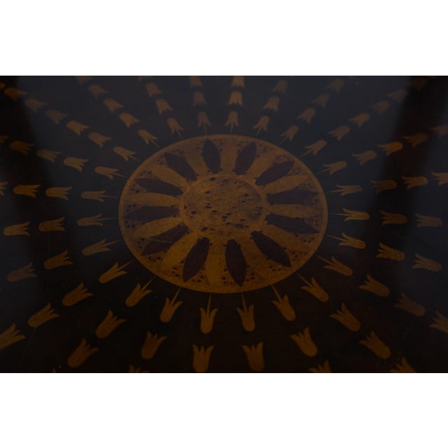 Theodore Alexander Inlaid 2 Tier Mixed Wood End Table For Sale - Image 15 of 18