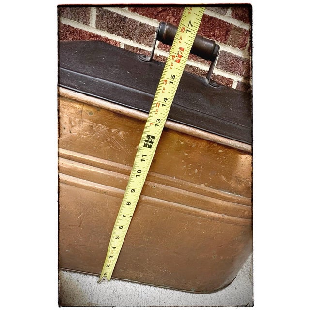 Copper Basin Wash Tub Lidded Bucket For Sale - Image 10 of 12