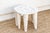 Hand-Carved Chalky White African Table For Sale - Image 4 of 7