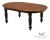 Oskar Huber Farmhouse Style Oval Extension Dining Table With 2 Leaves For Sale