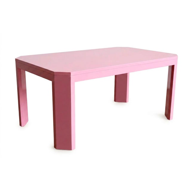 Not Yet Made - Made To Order Acento Dining Table in Pink Lacquer by Moanne For Sale - Image 5 of 7