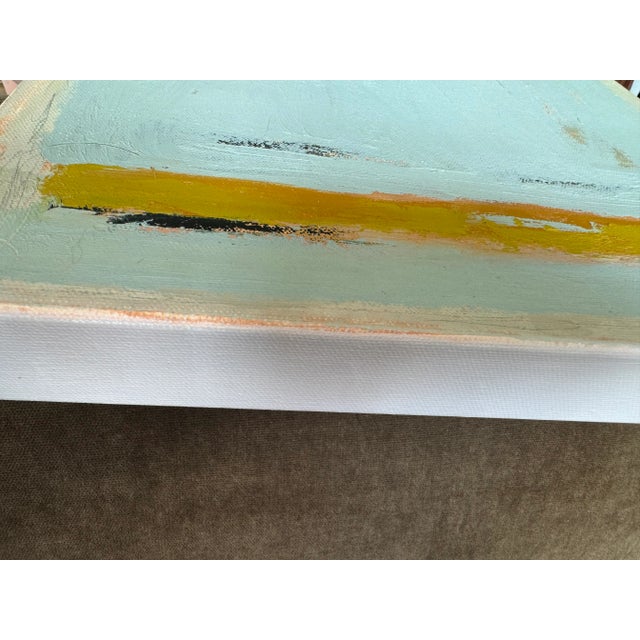 2020s 2024 Fall Abstract Pastel Beach Seashore “Let’s Be Here Now” Original Painting For Sale - Image 5 of 5