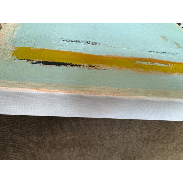 2020s 2024 Fall Abstract Seashore “Let’s Be Here Now” Original Painting For Sale - Image 5 of 5