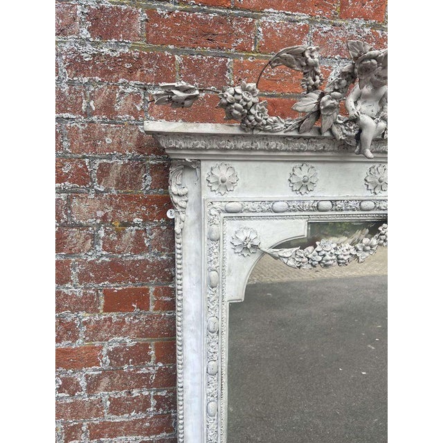 W: 160cm (63")h: 180cm (70.9")d: 9cm (3.5") an exceptional large antique english 19th century painted slightly distressed...