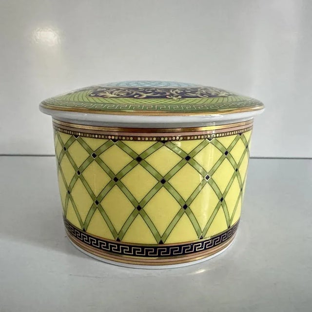 Model Russian Dream Lidded Pot from Rosenthal meets Versace, 1990s, in Flawless conditions. Designed 1990 to 1999 This...