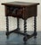 Mid 19th Century Mid 19th Century Pair of Dark Carved Spanish Nightstands with Drawer For Sale - Image 5 of 18