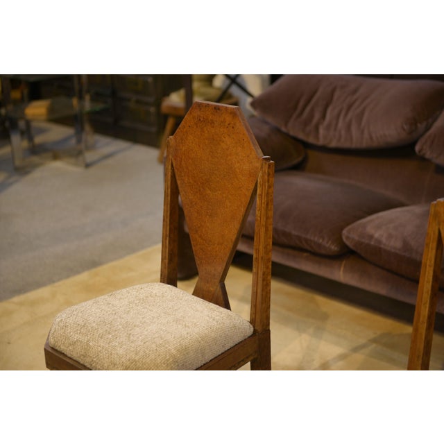Beige Art Deco Chairs attributed to Baptistin Spade, 1930s, Set of 2 For Sale - Image 8 of 12