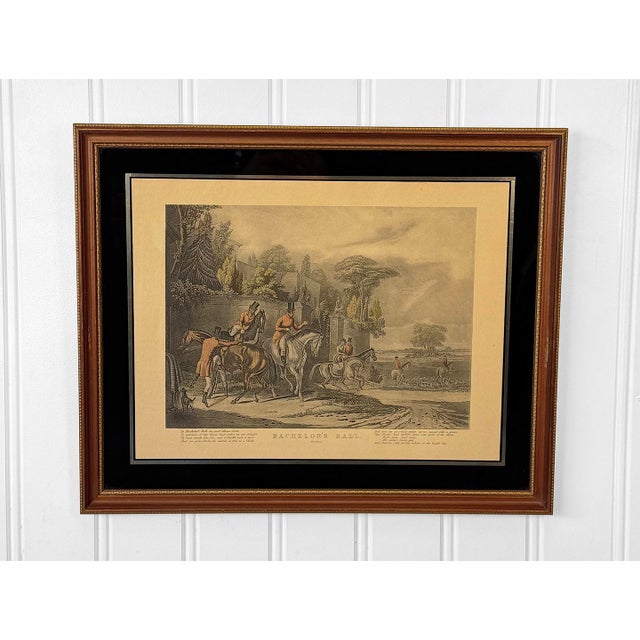 - Early 20th Century Lithograph by Henry Thomas Alken - “Plate 1” of the Five Bachelor’s Hall Series - Print Depicts the...