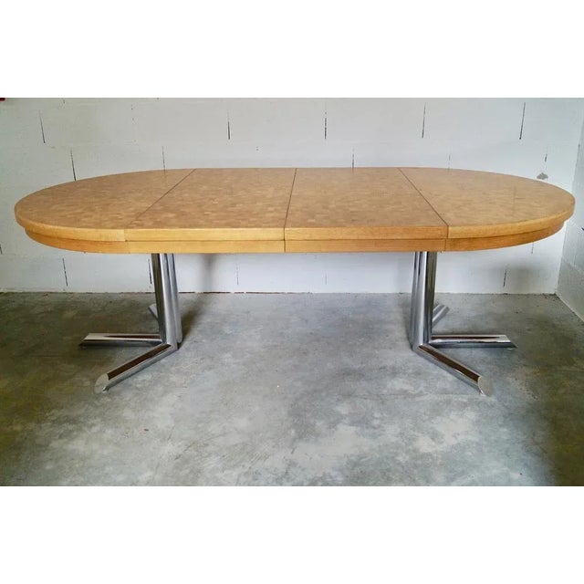 Wood Mosaic Table by Dieter Wäckerlin for Idealheim, 1960s For Sale - Image 6 of 9