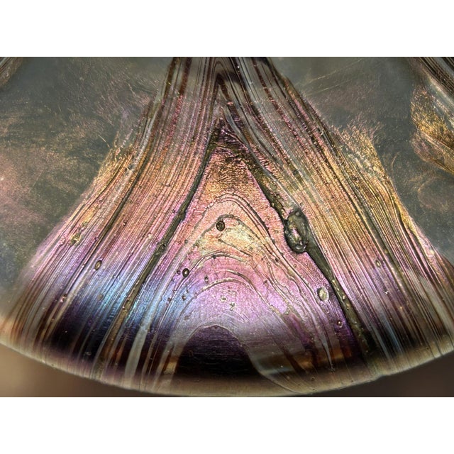 Art Nouveau Iridescent Glass Soliflore Vase, 1900s For Sale - Image 16 of 18