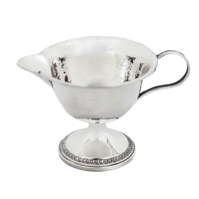 1900 - 1909 Sterling Silver Arts and Crafts Cream & Sugar - A Pair For Sale - Image 5 of 8